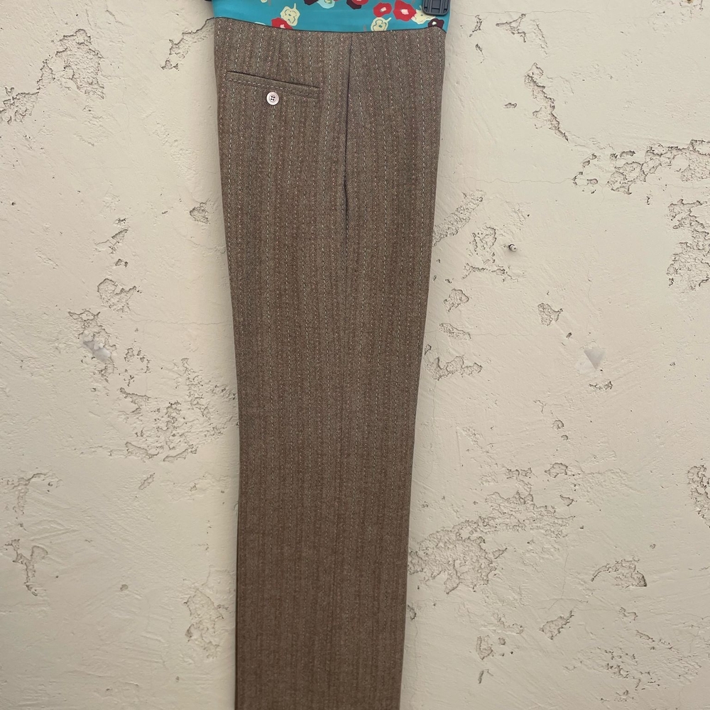 Men's Brown Striped Pants